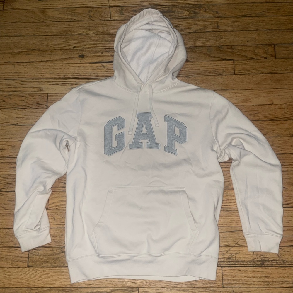 GAP White Sweater with Classic Logo Design